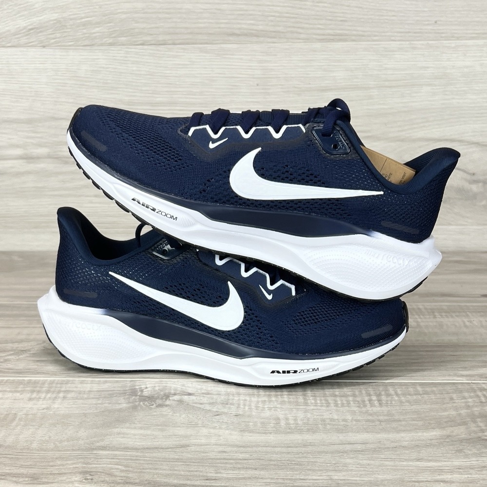 Size 8.5 - Women's Nike Air Zoom Pegasus 41 Running Shoes College Navy White NEW - Picture 7 of 11
